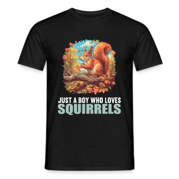 Squirrel - Men's T-Shirt - black - Front - AI Model Male 178 light (178cm)