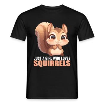 Squirrel - Men's T-Shirt - black - Front - AI Model Male 178 light (178cm)