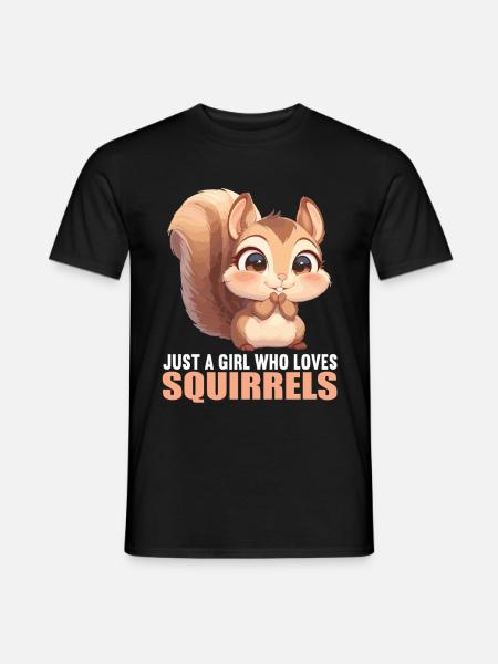 Eichhörnchen - Männer T-Shirt - Schwarz