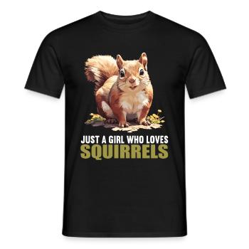 Squirrel - Men's T-Shirt - black - Front - AI Model Male 178 light (178cm)