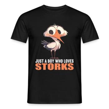 Cigognes Cigognes - T-shirt homme - noir - Devant - AI Model Male 178 light (178cm)