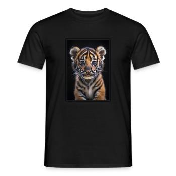 Sumatra-Tiger - Männer T-Shirt - Schwarz - Vorne - AI Model Male 178 light (178cm)