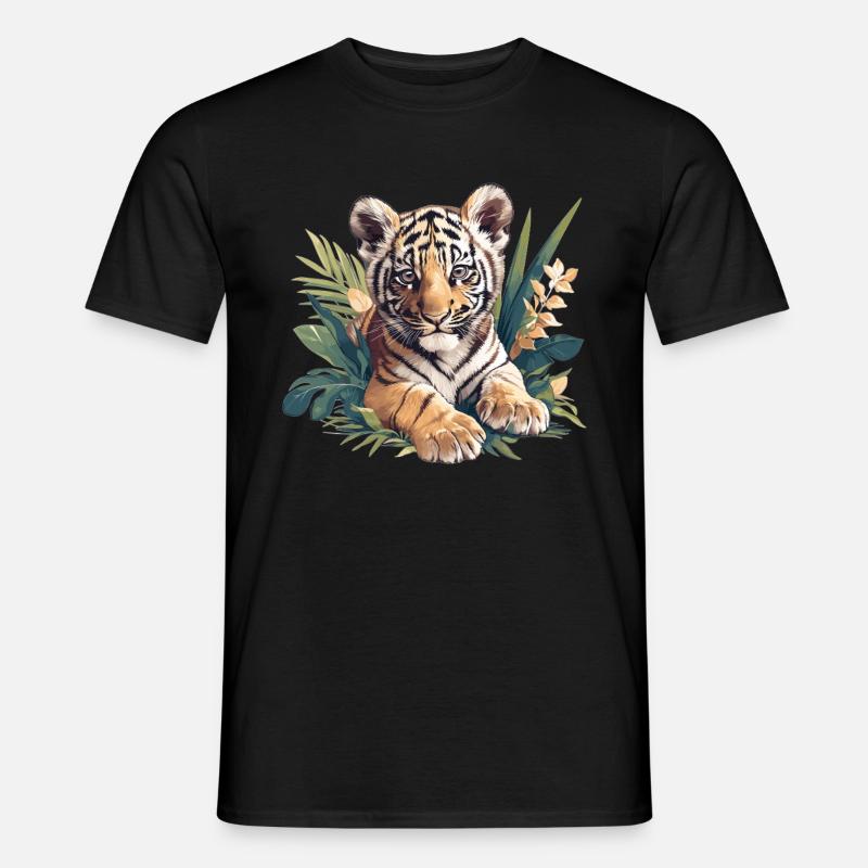 Sumatra-Tiger - Männer T-Shirt - Schwarz
