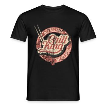 Grilling Shirt Funny Gift - Men's T-Shirt - black - Front - AI Model Male 178 light (178cm)