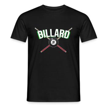 Boule de billard Billard Koe - T-shirt homme - noir - Devant - AI Model Male 178 light (178cm)