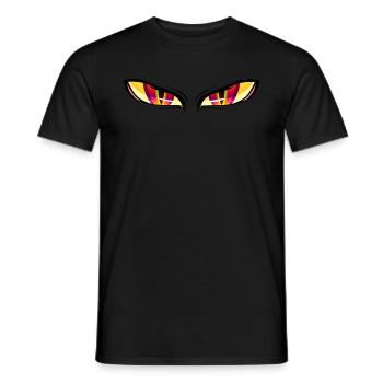 Augen Tieger Löwe - Männer T-Shirt - Schwarz - Vorne - AI Model Male 178 light (178cm)