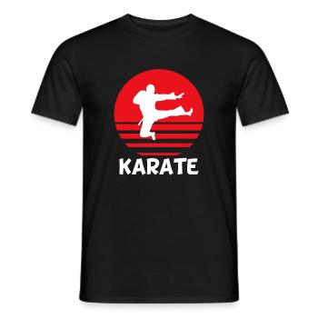 Karate Kampfsport Kampf - Männer T-Shirt - Schwarz - Vorne - AI Model Male 178 light (178cm)