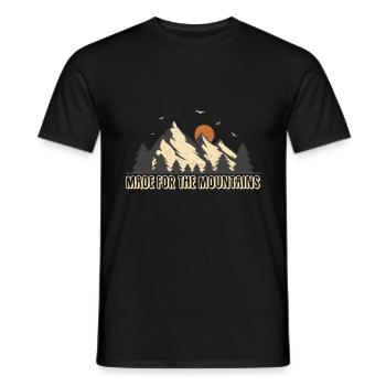 Berge Wandern Klettern Spruch Vintage - Männer T-Shirt - Schwarz - Vorne - AI Model Male 178 light (178cm)
