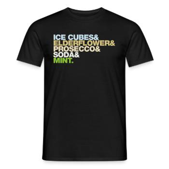 Hugo - Men's T-Shirt - black - Front - AI Model Male 178 light (178cm)