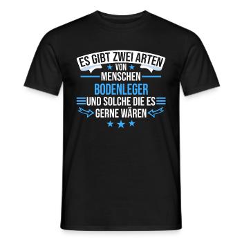 Bodenleger Handwerker Parkettleger Beruf Spruch - Männer T-Shirt - Schwarz - Vorne - AI Model Male 178 light (178cm)