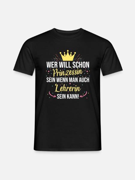 Lehrer Lehrerin Professor Schule Spruch Beruf - Männer T-Shirt - Schwarz