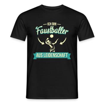 Faustball Fistball Sport Faustballer Spruch - Männer T-Shirt - Schwarz - Vorne - AI Model Male 178 light (178cm)