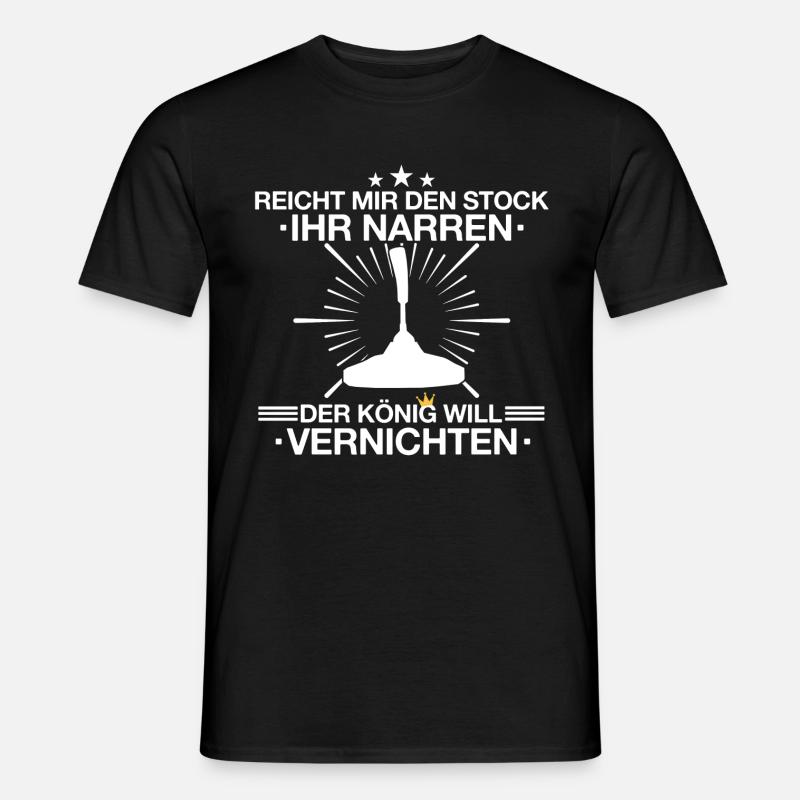 Stockschießen Eisstockschießen Eisstock Spruch - Männer T-Shirt - Schwarz