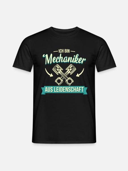 Mechaniker Werkstatt Automechaniker Auto Spruch - Männer T-Shirt - Schwarz