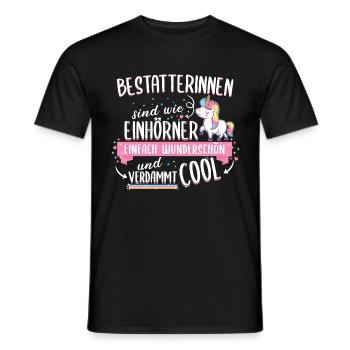 Bestatterin Bestatten Totengräberin Beruf Spruch - Männer T-Shirt - Schwarz - Vorne - AI Model Male 178 light (178cm)