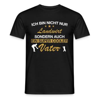 Landwirt Bauer Bauernhof Papa Vater Beruf Spruch - Männer T-Shirt - Schwarz - Vorne - AI Model Male 178 light (178cm)