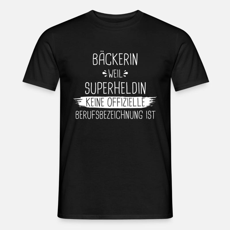 Bäcker Bäckerin Bäckerei Beruf Spruch - Männer T-Shirt - Schwarz