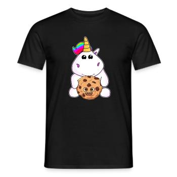 Licorne Licornes Cookie Biscuit Bonbons Licorne - T-shirt homme - noir - Devant - AI Model Male 178 light (178cm)