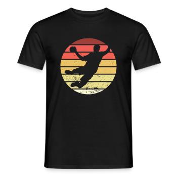 Handball joueur de handball joueur de handball - T-shirt homme - noir - Devant - AI Model Male 178 light (178cm)