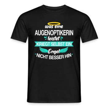 Optiker Optikerin Augenoptiker Beruf Spruch - Männer T-Shirt - Schwarz - Vorne - AI Model Male 178 light (178cm)