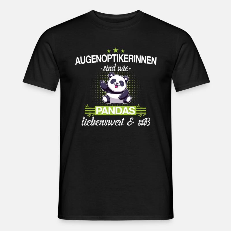 Optiker Optikerin Augenoptiker Beruf Spruch - Männer T-Shirt - Schwarz