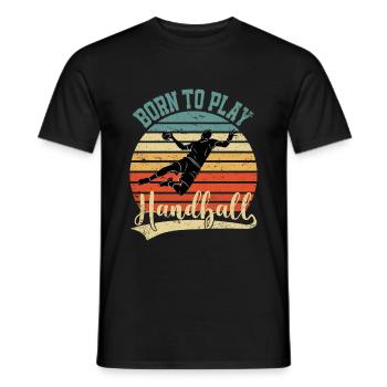 Handball Handball Handball Coureurs - T-shirt homme - noir - Devant - AI Model Male 178 light (178cm)