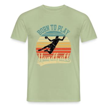 Handball Handballtrainer Handballer Kreisläufer - Männer T-Shirt - Sage - Vorne - AI Model Male 178 light (178cm)