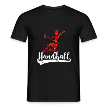 Handballs club de handball de handball - T-shirt homme - noir - Devant - AI Model Male 178 light (178cm)