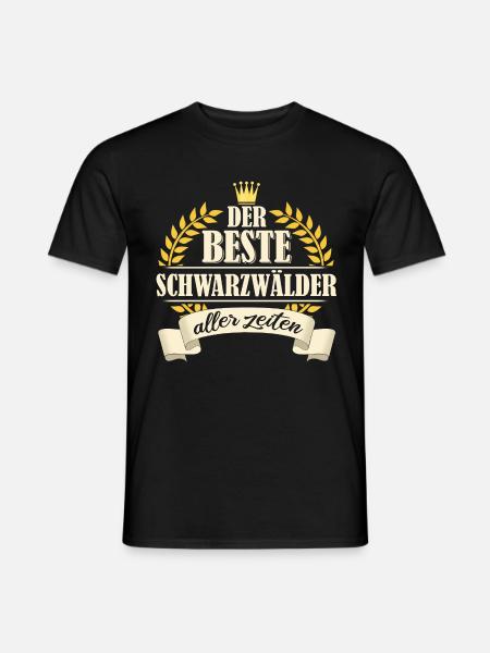 Schwarzwald Schwarzwälder Heimat Spruch - Männer T-Shirt - Schwarz