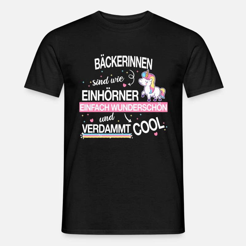 Bäcker Bäckerin Bäckerei Beruf Spruch - Männer T-Shirt - Schwarz