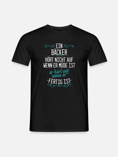 Bäcker Bäckerin Bäckerei Beruf Spruch - Männer T-Shirt - Schwarz