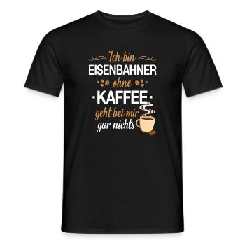 Eisenbahner Lokführer Eisenbahn Bahn Beruf Spruch - Männer T-Shirt - Schwarz - Vorne - AI Model Male 178 light (178cm)