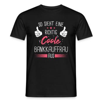 Bankkauffrau Bänker Finanzen Beruf Spruch - Männer T-Shirt - Schwarz - Vorne - AI Model Male 178 light (178cm)