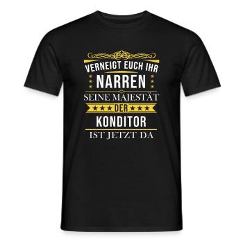 Konditor Konditorei Kuchen Torte Beruf Spruch - Männer T-Shirt - Schwarz - Vorne - AI Model Male 178 light (178cm)