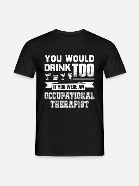 Funny Occupational Therapist - Men's T-Shirt - black