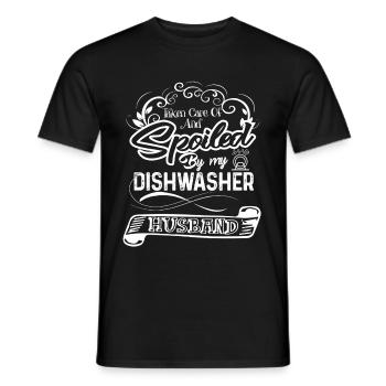 Dishwasher Spoiled By My Dishwasher - Men's T-Shirt - black - Front - AI Model Male 178 light (178cm)