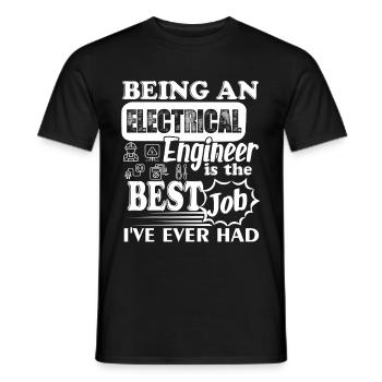Electrical Engineer It's The Best Job - Men's T-Shirt - black - Front - AI Model Male 178 light (178cm)