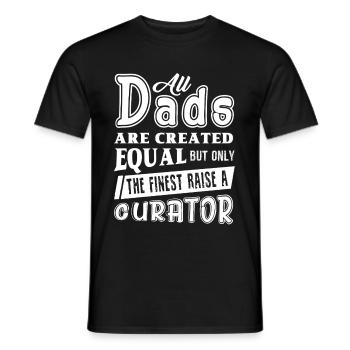Curator Curator Dad - Men's T-Shirt - black - Front - AI Model Male 178 light (178cm)