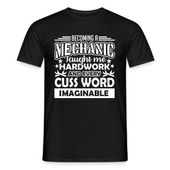Mechanic Becoming A Mechanic - Men's T-Shirt - black - Front - AI Model Male 178 light (178cm)