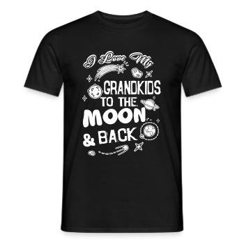 Father's Day I Love My Grandkids - Men's T-Shirt - black - Front - AI Model Male 178 light (178cm)