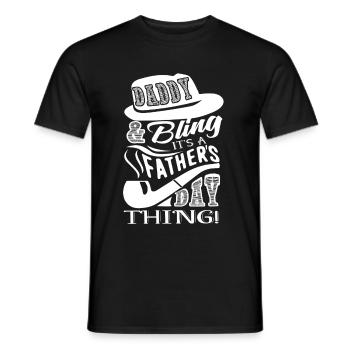 Father's Day It Father Day Things - Men's T-Shirt - black - Front - AI Model Male 178 light (178cm)