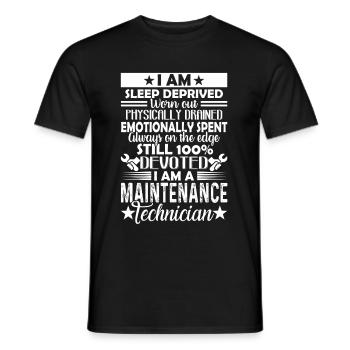 I Am A Maintenance Technician - Men's T-Shirt - black - Front - AI Model Male 178 light (178cm)