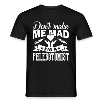Phlebotomist I am A Phlebotomist - Men's T-Shirt - black - Front - AI Model Male 178 light (178cm)