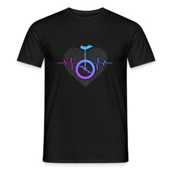 Vélo Hobby DNA Heart Pulse - T-shirt homme - noir - Devant - AI Model Male 178 light (178cm)