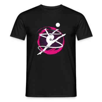 Gymnastics gymnast gymnastics - Men's T-Shirt - black - Front - AI Model Male 178 light (178cm)