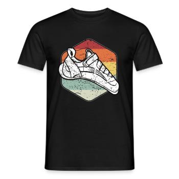 Escalade sur bloc vintage - T-shirt homme - noir - Devant - AI Model Male 178 light (178cm)