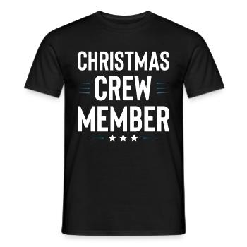 Christmas Crew - Men's T-Shirt - black - Front - AI Model Male 178 light (178cm)