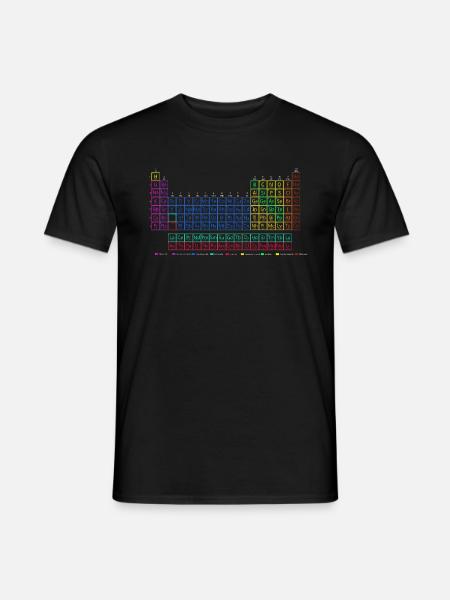 Periodensystem der chemischen Elemente. - Männer T-Shirt - Schwarz