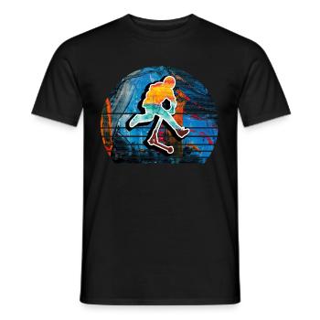Freestyle-Roller - Männer T-Shirt - Schwarz - Vorne - AI Model Male 178 light (178cm)