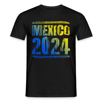 Mexique 2024 Vacances colorées - T-shirt homme - noir - Devant - AI Model Male 178 light (178cm)